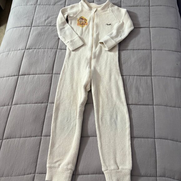 Organic cotton sherpa sleeper for toddlers, size 4T-5T. Made in USA! - Picture 10 of 11